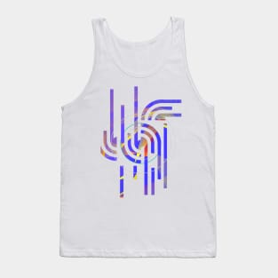 Abstract geometric galaxy purple Tank Top